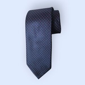 Vintage Men's Wemlon By Wembley Navy Blue  Dotted Tie